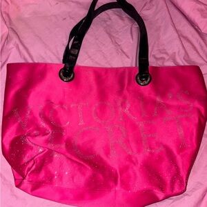 Victoria’s Secret pink studded tote bag